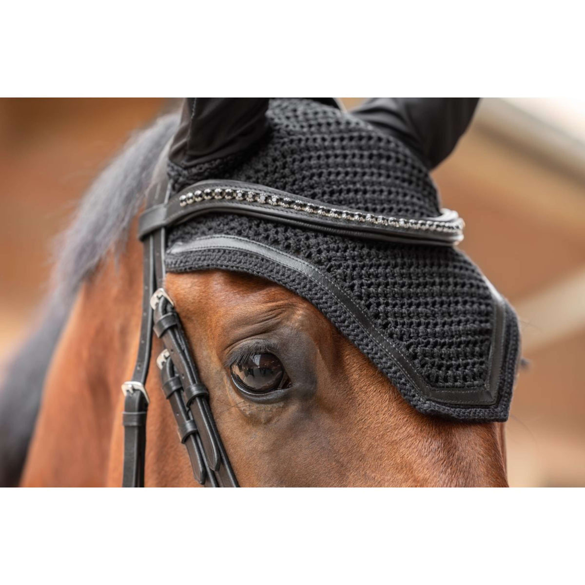Covalliero Bonnet Anti-Mouches Linea Noir