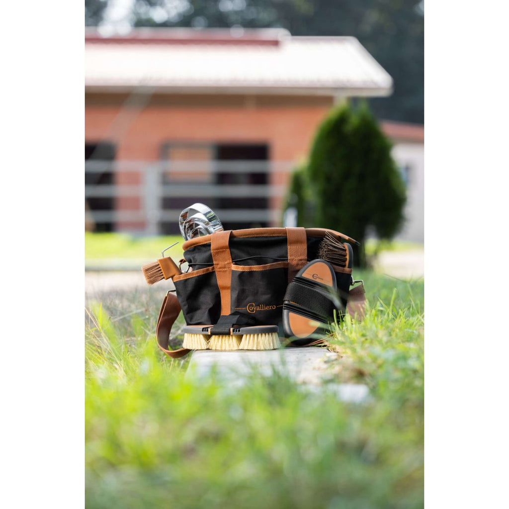 Covalliero Trousse de Pansage Noir/Cognac
