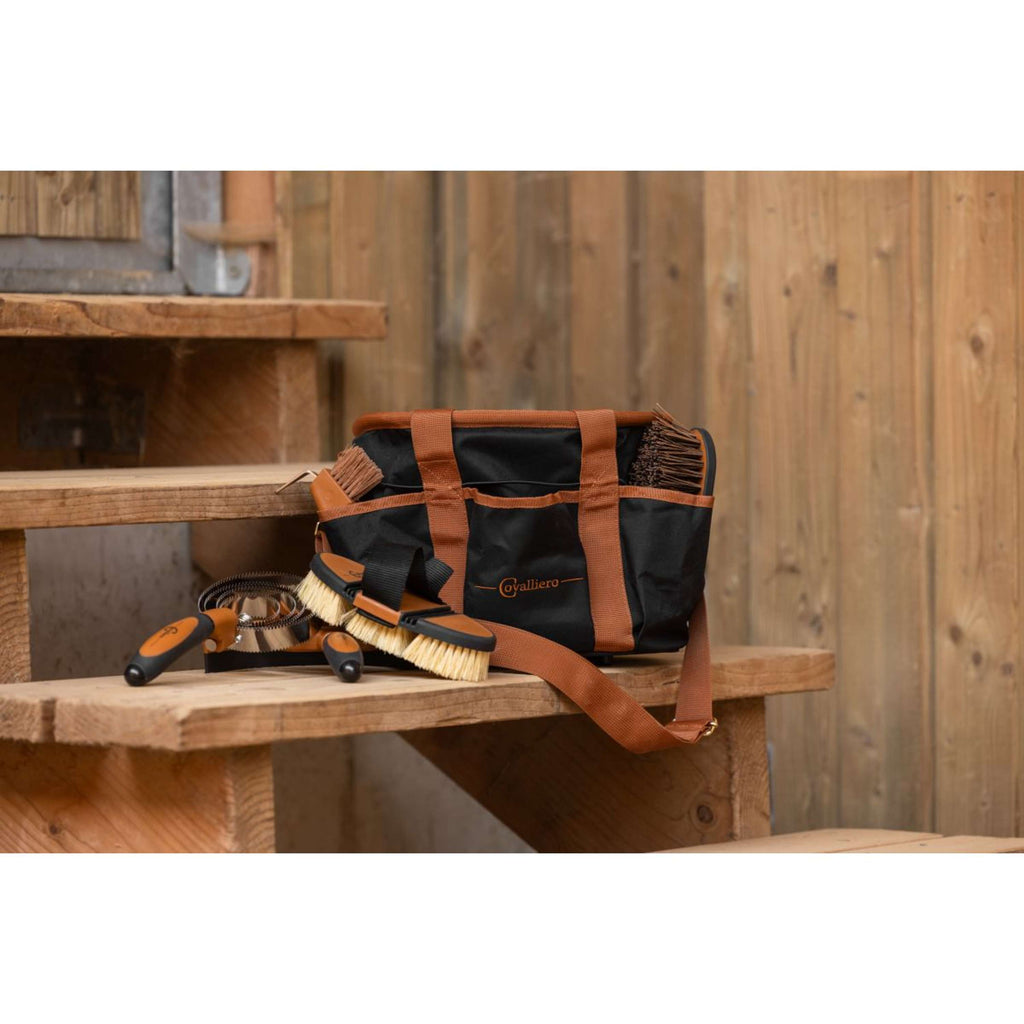 Covalliero Trousse de Pansage Noir/Cognac