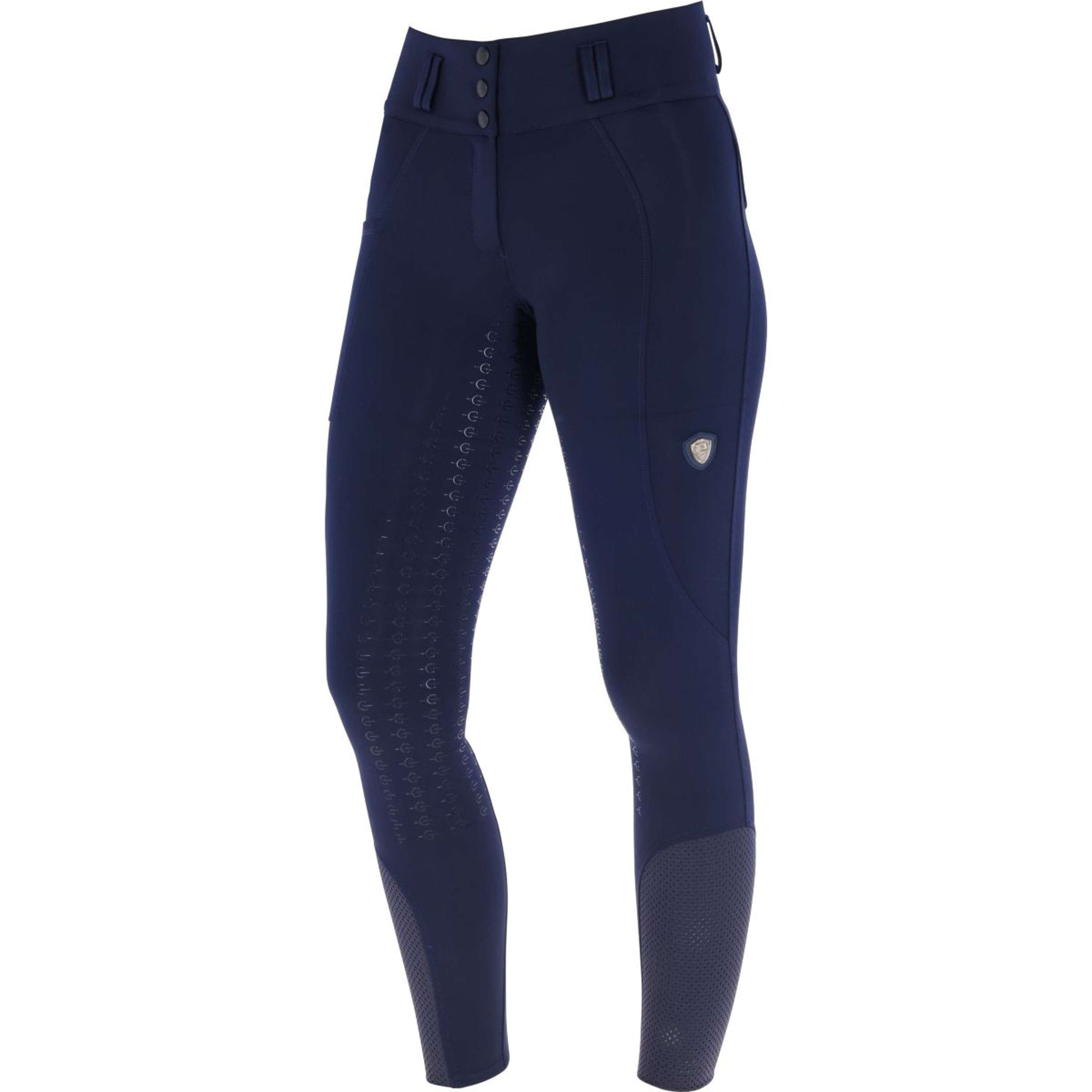 Covalliero Pantalon d'Équitation SS26 Femme Full Grip Foncé Marine