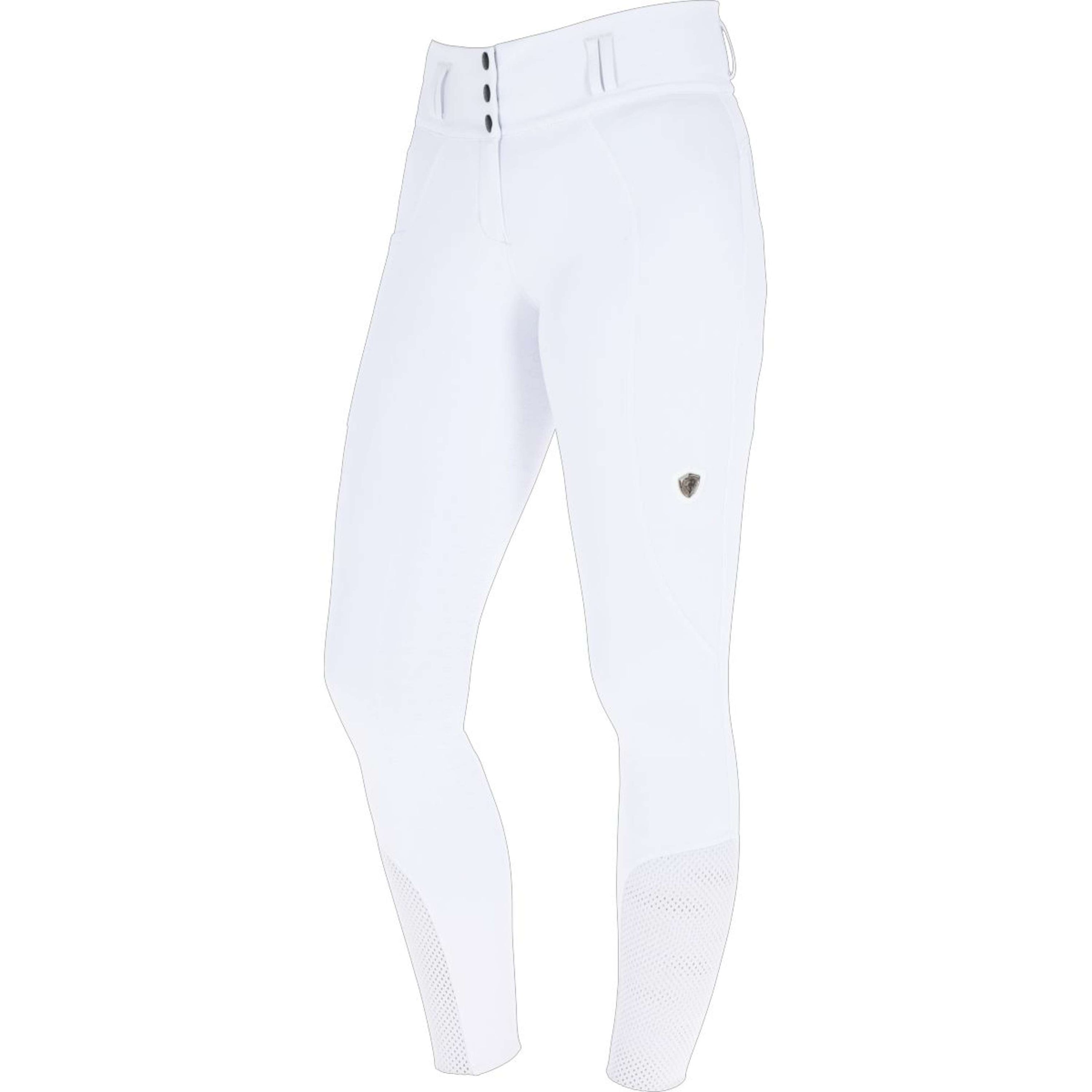 Covalliero Pantalon d'Équitation SS26 Femme Full Grip Blanc