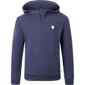 Covalliero Pull col Hoodie SS26 Enfants Foncé Marine