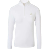 Covalliero T-shirt de Concours SS26 Femme Longues Manches Blanc