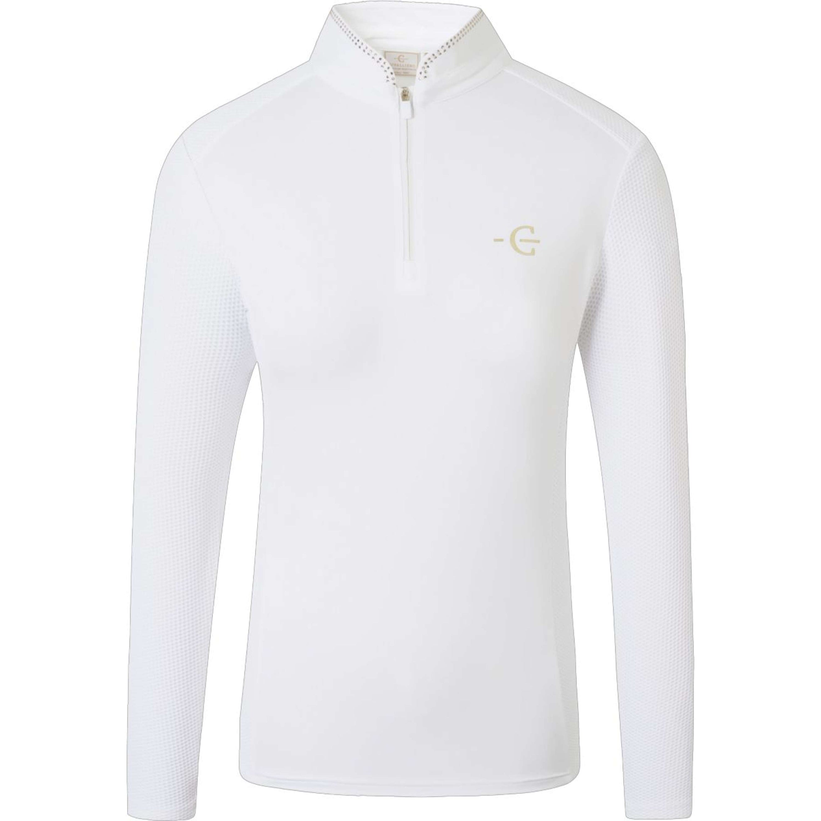 Covalliero T-shirt de Concours SS26 Femme Longues Manches Blanc