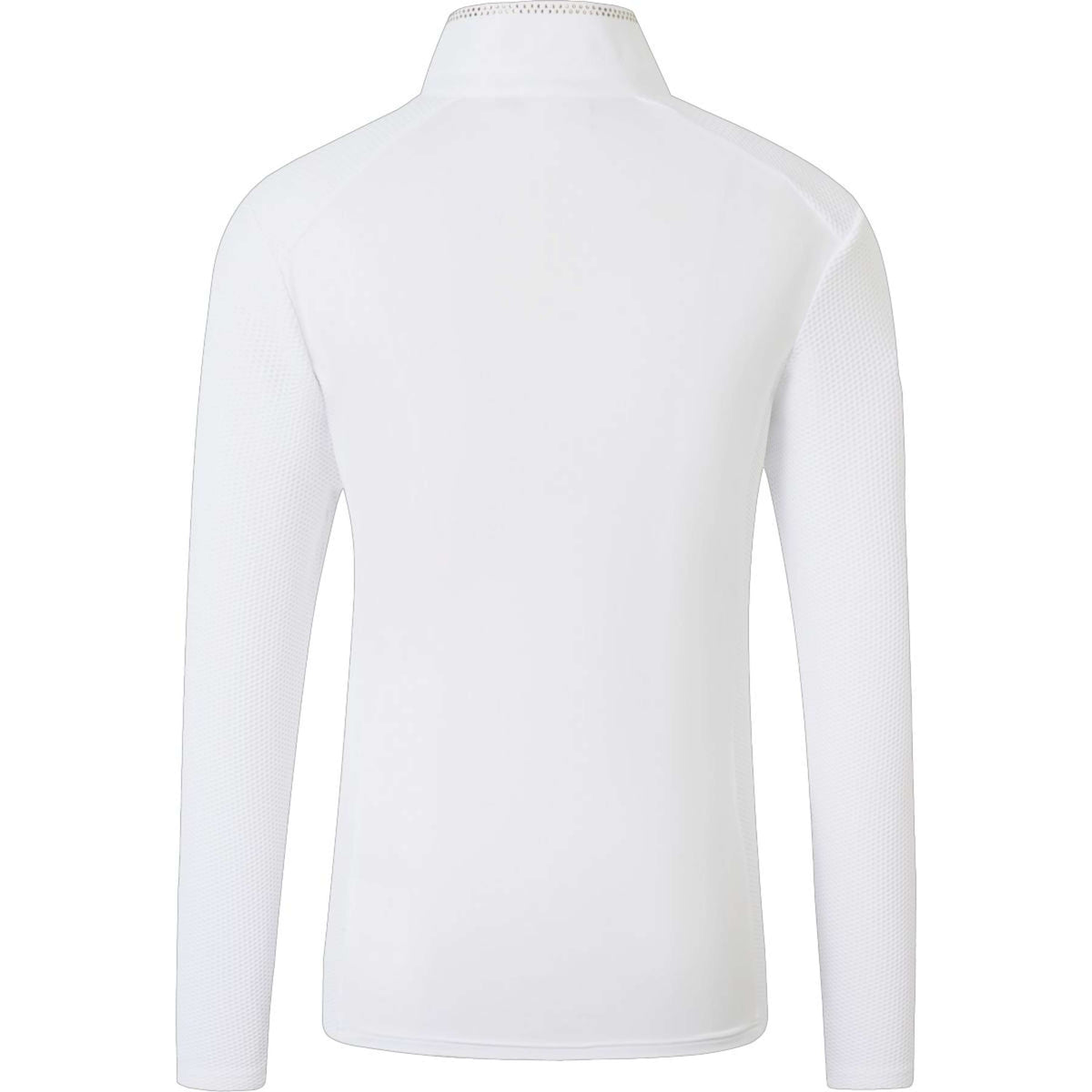 Covalliero T-shirt de Concours SS26 Femme Longues Manches Blanc