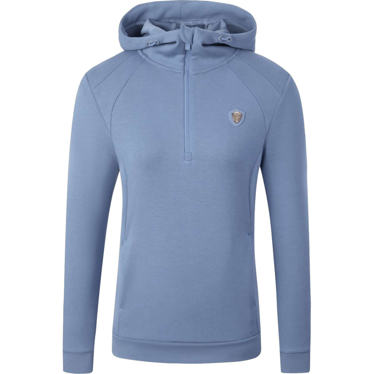 Covalliero Pull col Hoodie SS26 Femme Smoked Blue