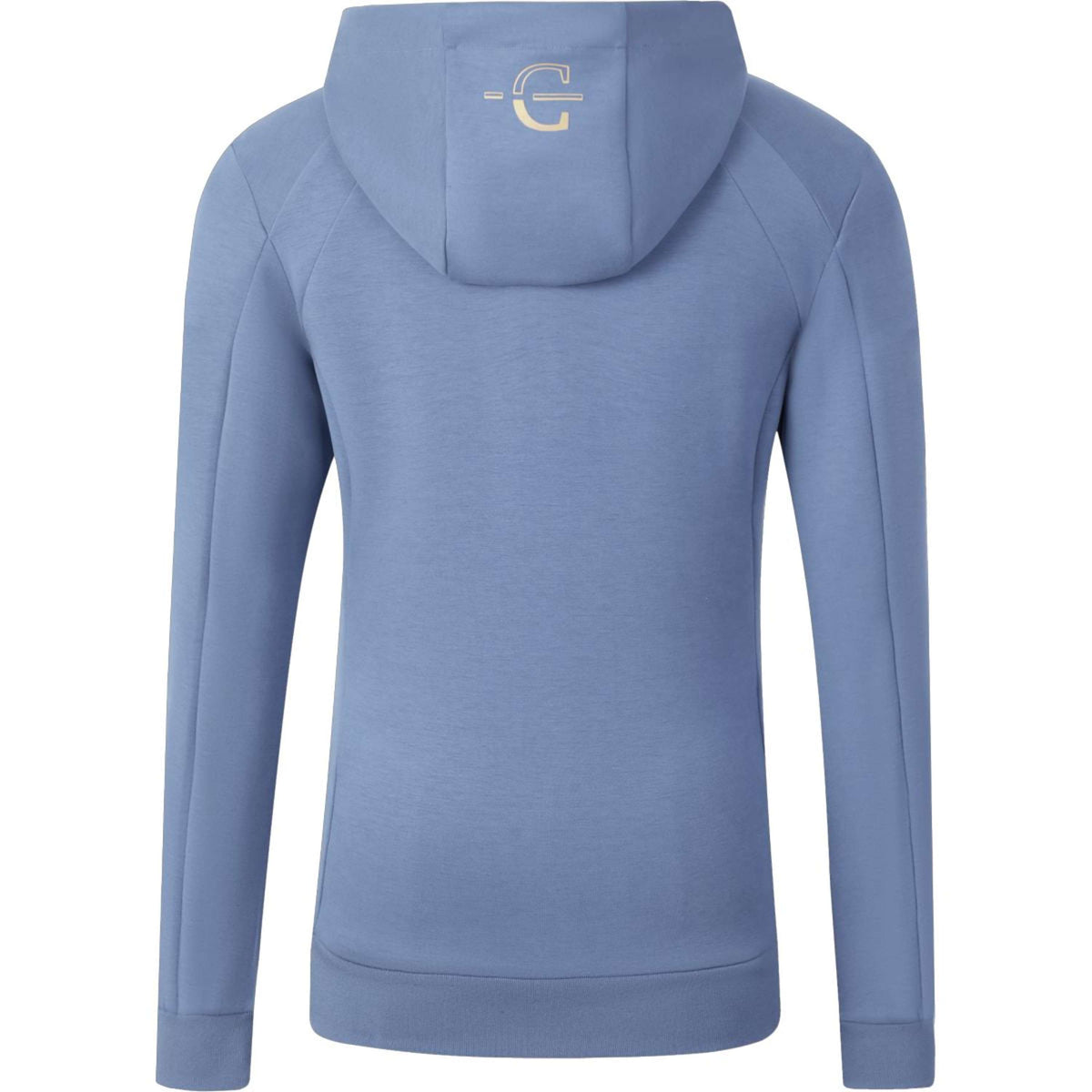 Covalliero Pull col Hoodie SS26 Femme Smoked Blue