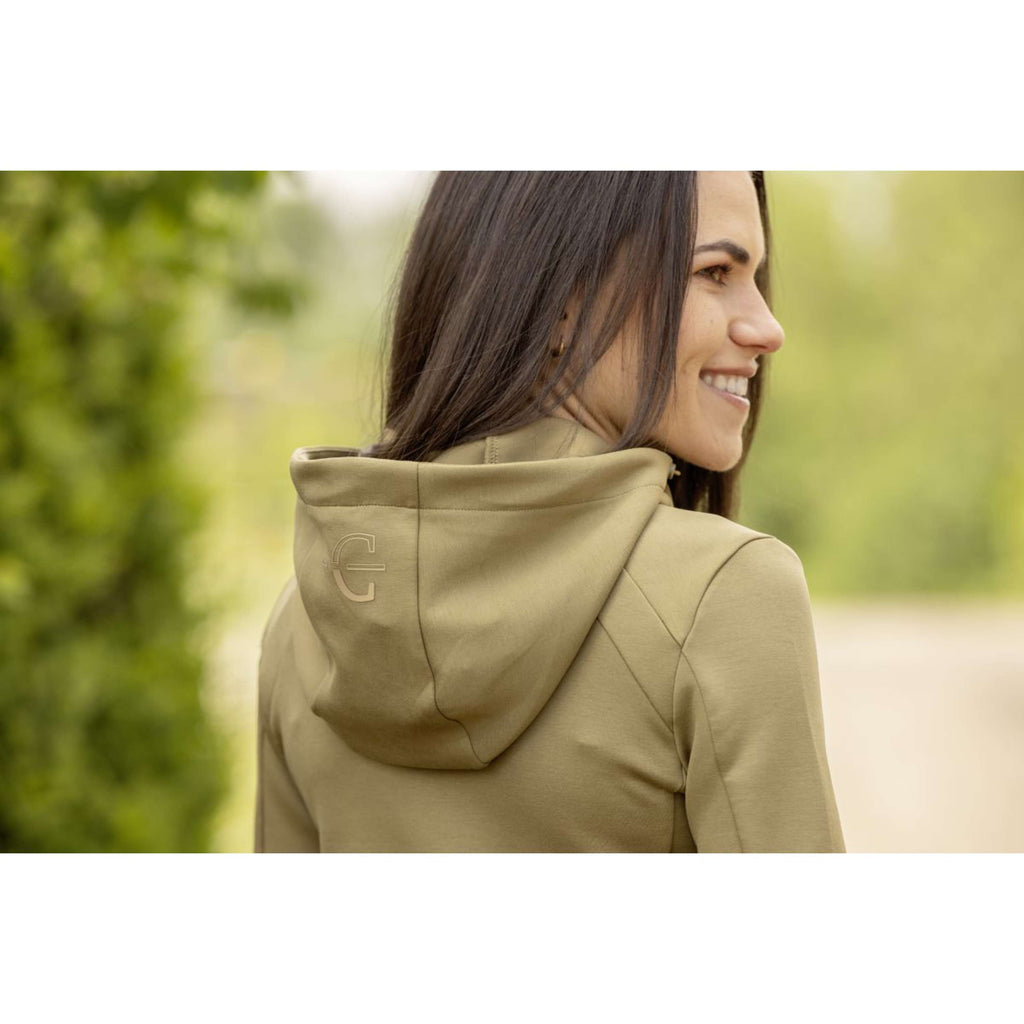 Covalliero Pull col Hoodie SS26 Femme Noix