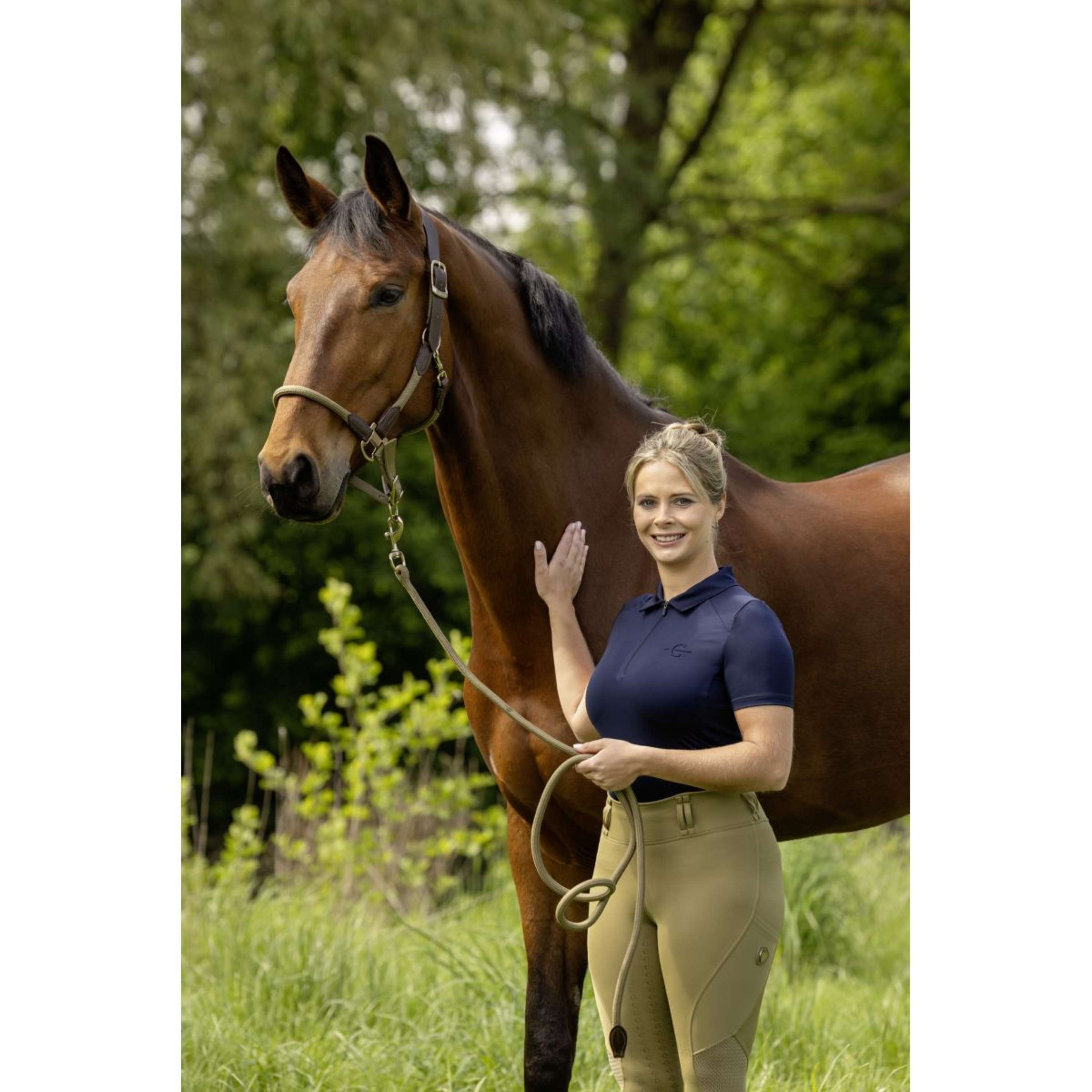 Covalliero Polo SS26 Femme Foncé Marine Covalliero Polo SS26 Femme Foncé Marine