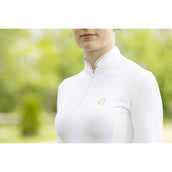 Covalliero T-shirt de Concours SS26 Femme Longues Manches Blanc