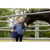 Covalliero Pull col Hoodie SS26 Enfants Smoked Blue