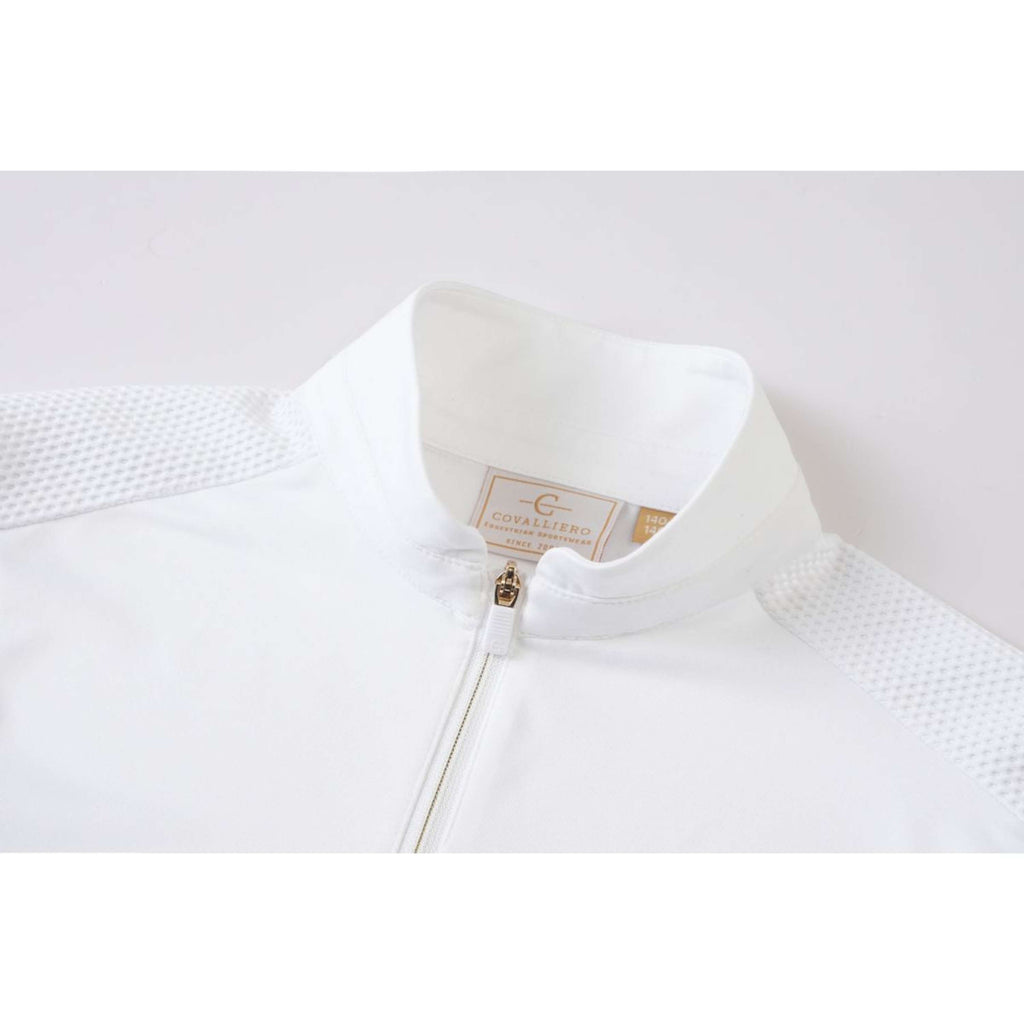 Covalliero T-shirt de Concours SS26 Enfants Longues Manches Blanc