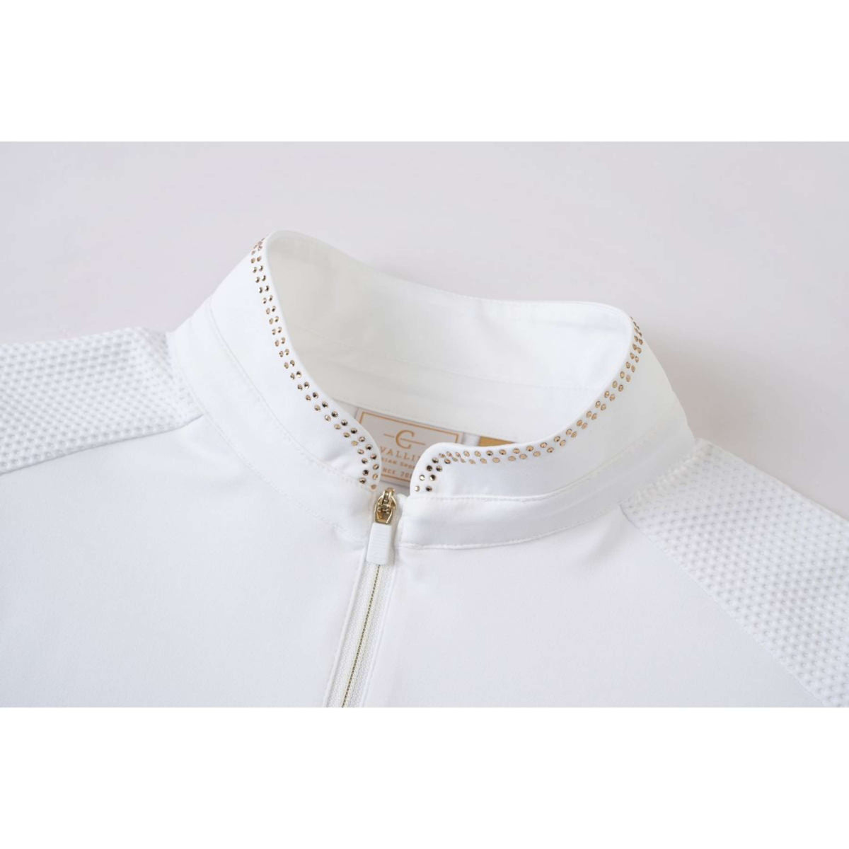 Covalliero T-shirt de Concours SS26 Femme Longues Manches Blanc