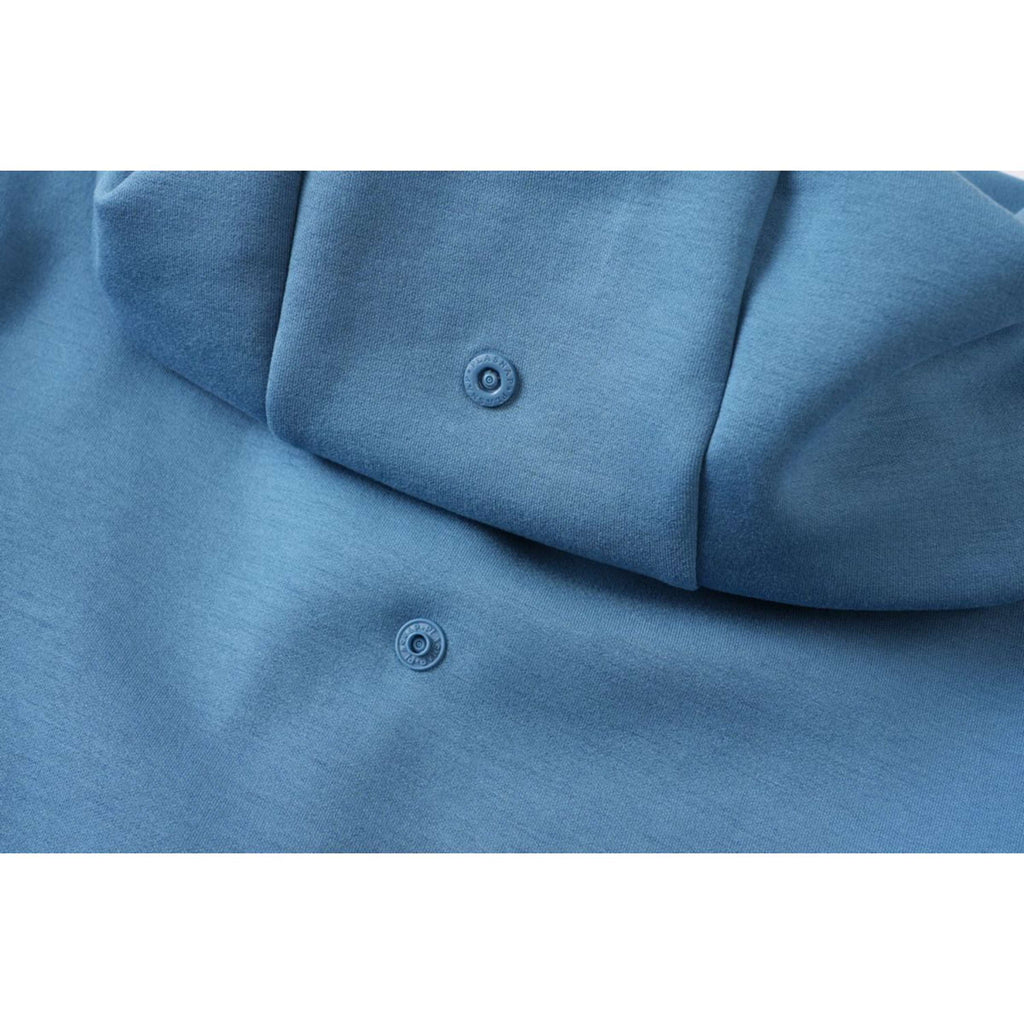 Covalliero Pull col Hoodie SS26 Enfants Smoked Blue