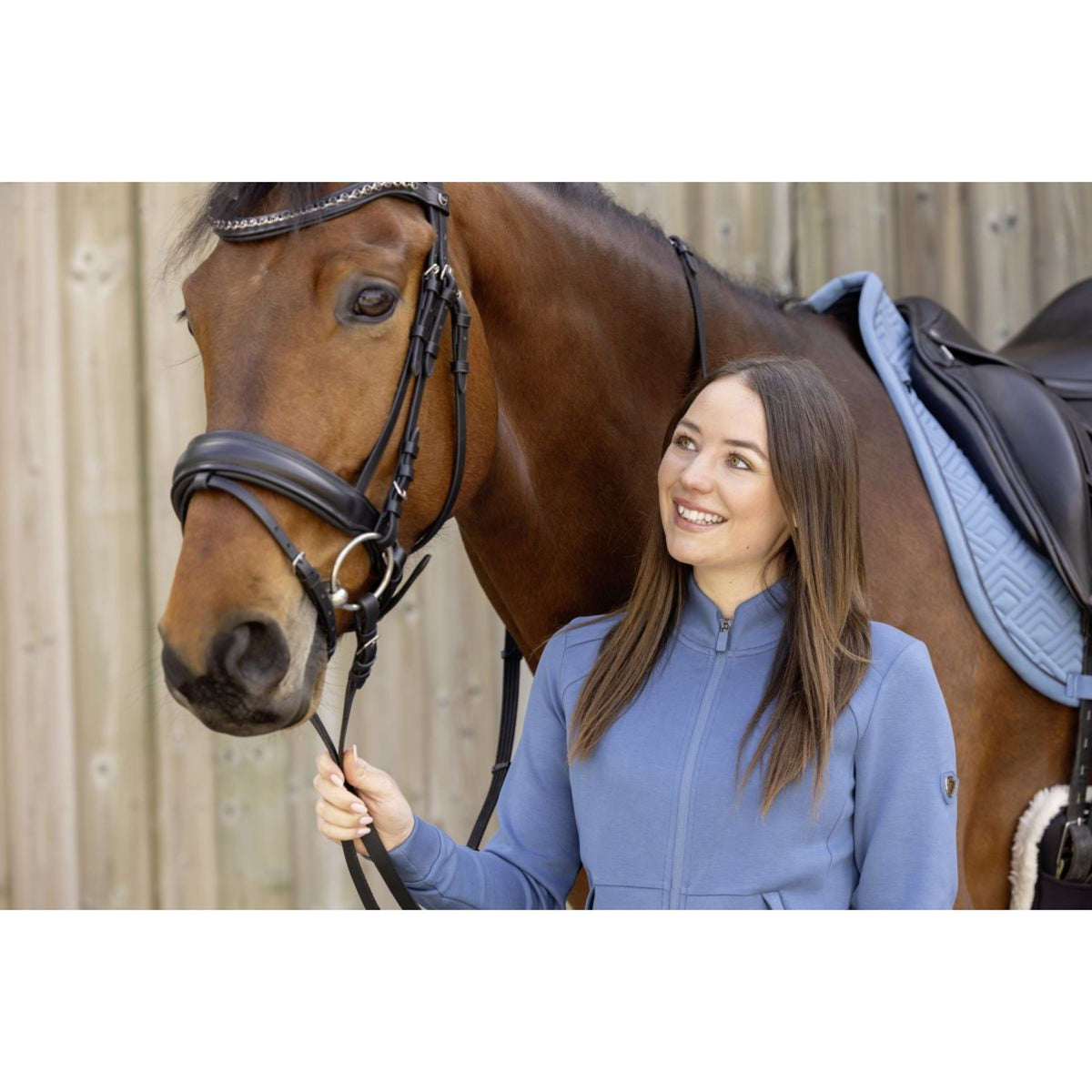 Covalliero Veste Polaire SS26 Femme Smoked Blue