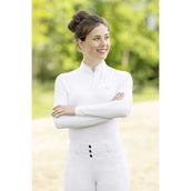 Covalliero T-shirt de Concours SS26 Femme Longues Manches Blanc