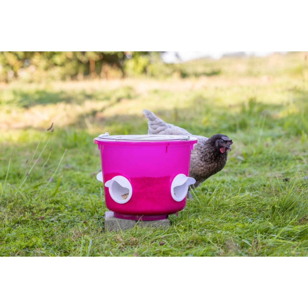 Kerbl Seau à Nourriture Poulets Rose