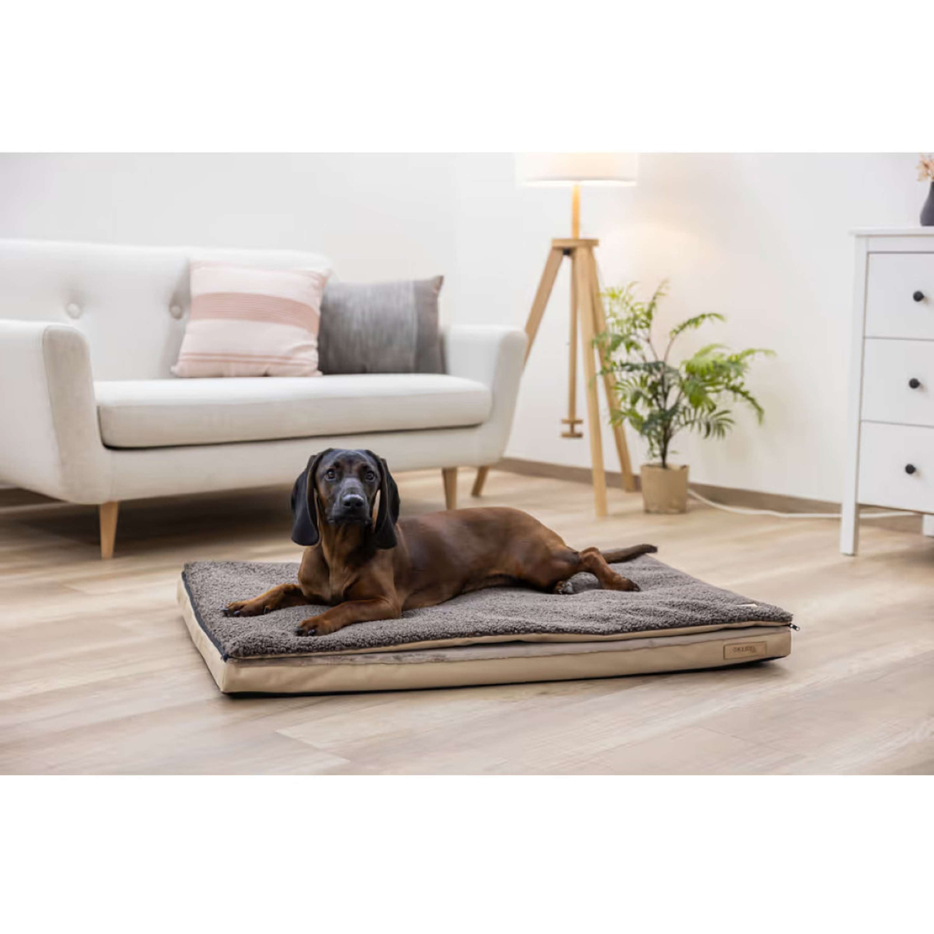 Kerbl Matelas pour Chien 2 en 1 Maaron/beige