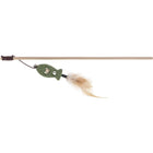 Kerbl Canne à Pêche pour Chat Poisson avec Plume Vert
