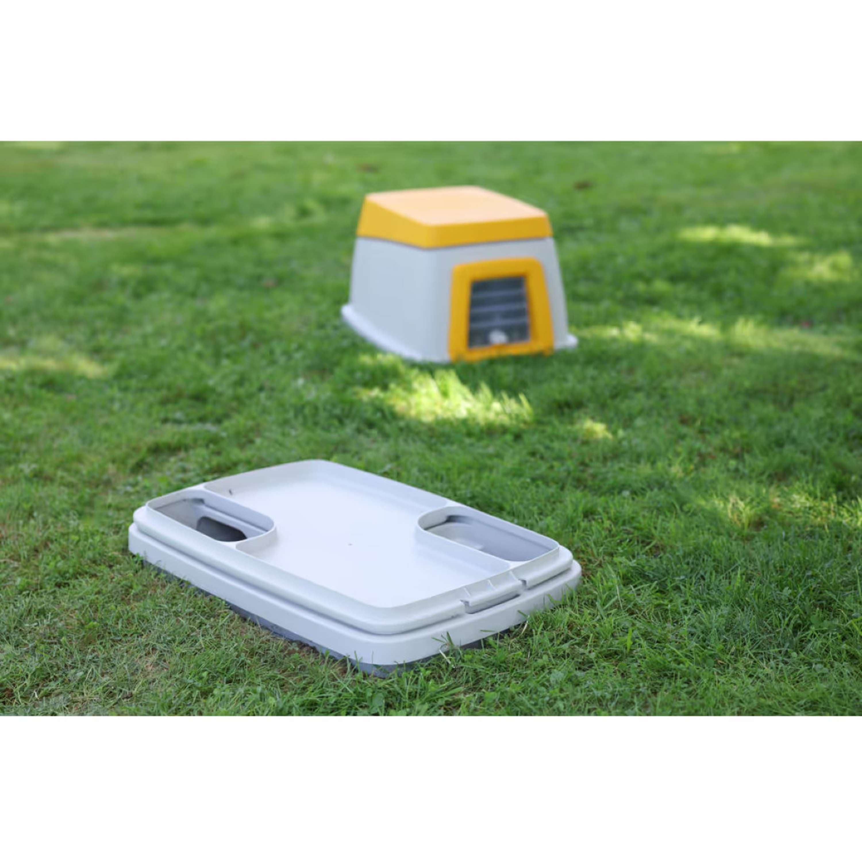Kerbl Abri à Lapin Plastique Gris/Orange