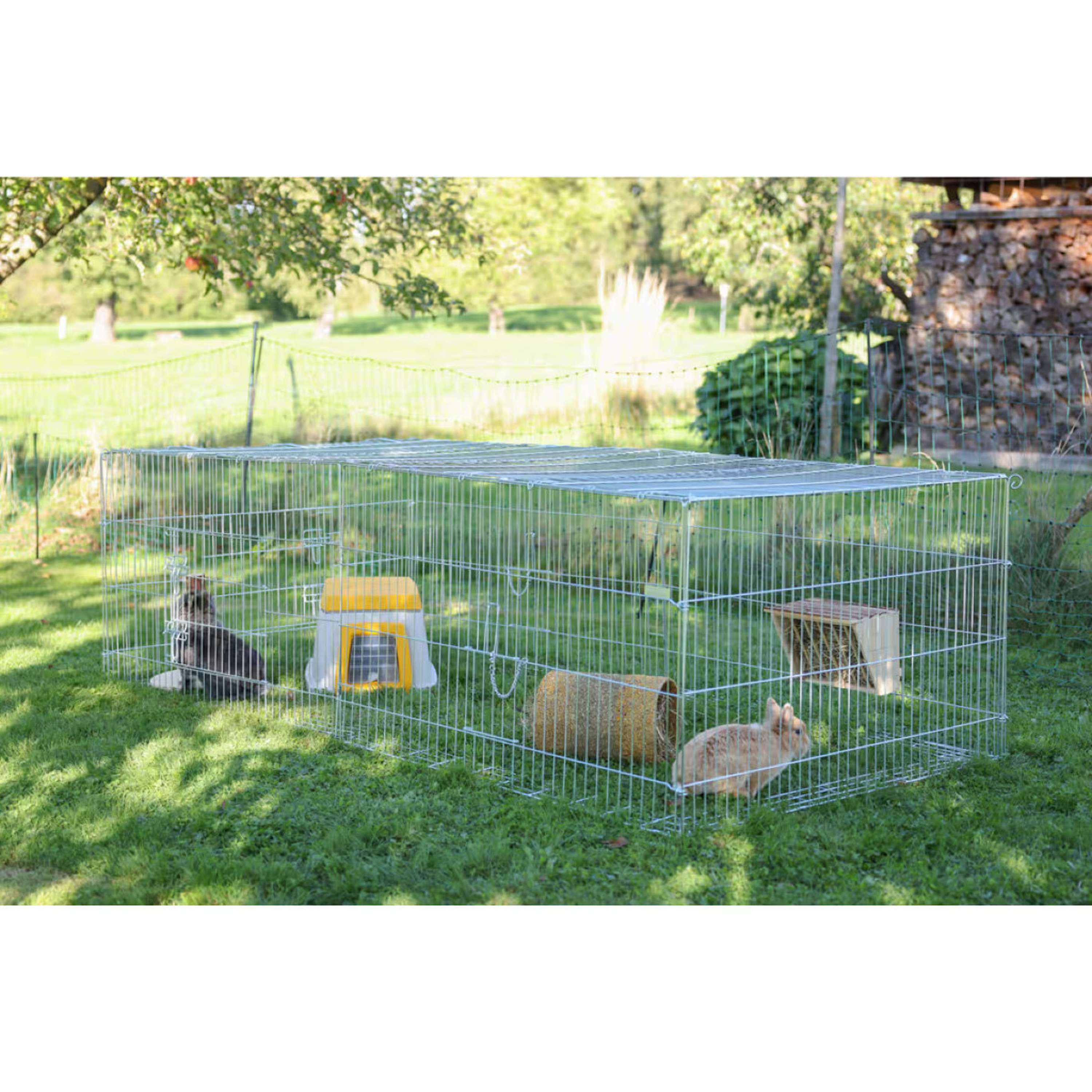Kerbl Abri à Lapin Plastique Gris/Orange