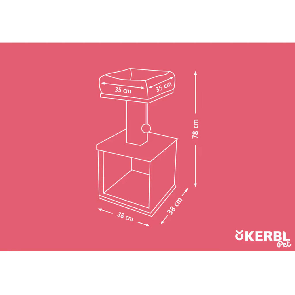 Kerbl Poteau à Gratter Noah II Gris