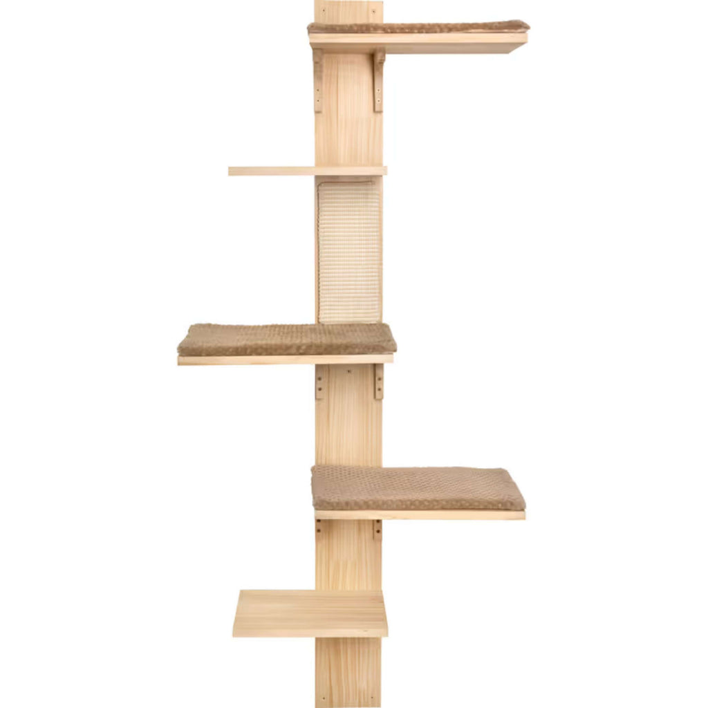 Kerbl Poteau à Gratter Timber le bâton Bois/Taupe