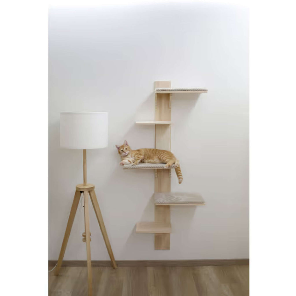 Kerbl Poteau à Gratter Timber le bâton Bois/Taupe