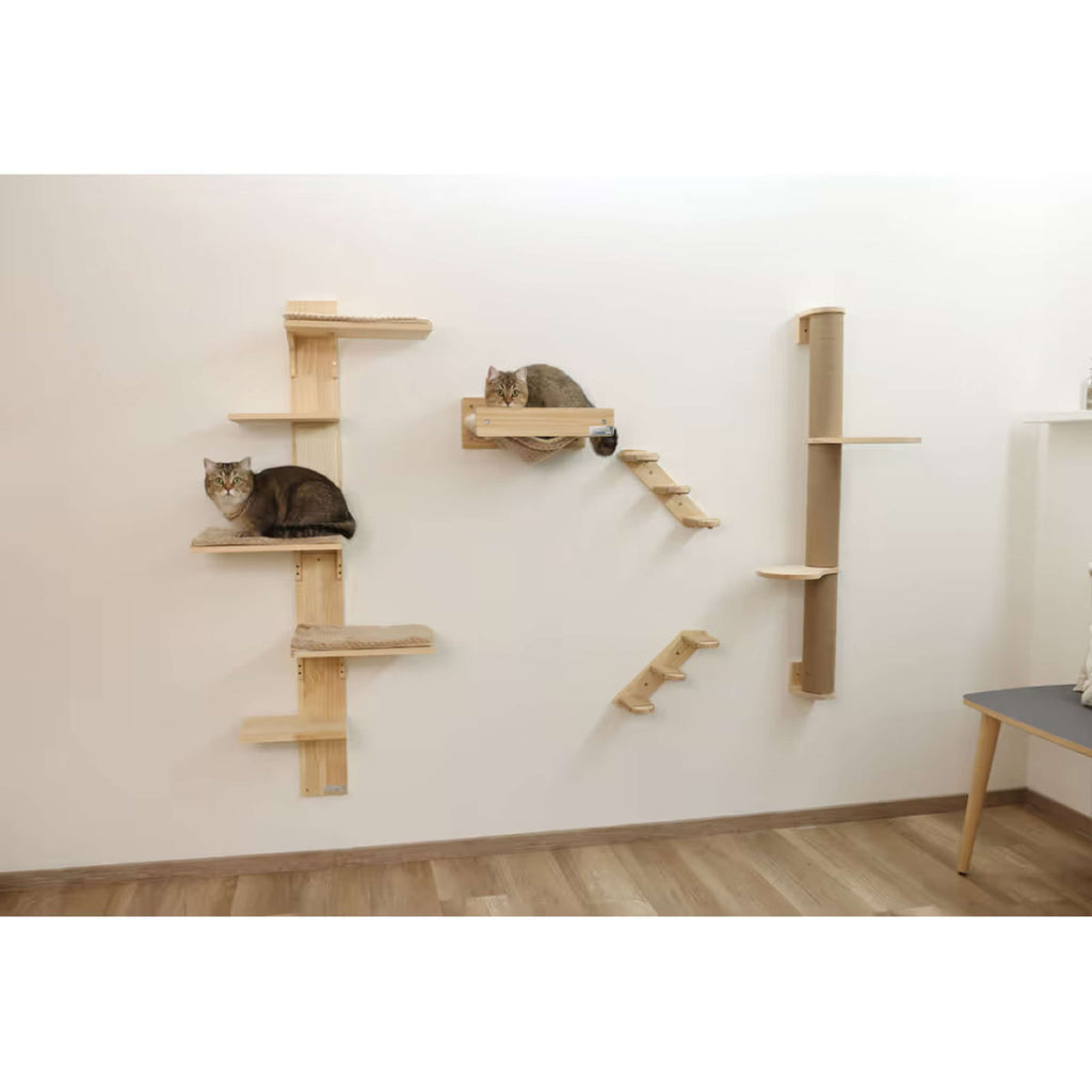 Kerbl Poteau à Gratter Timber le bâton Bois/Taupe