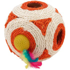 Kerbl Balle de Jeu Sisal Blanc Rouge