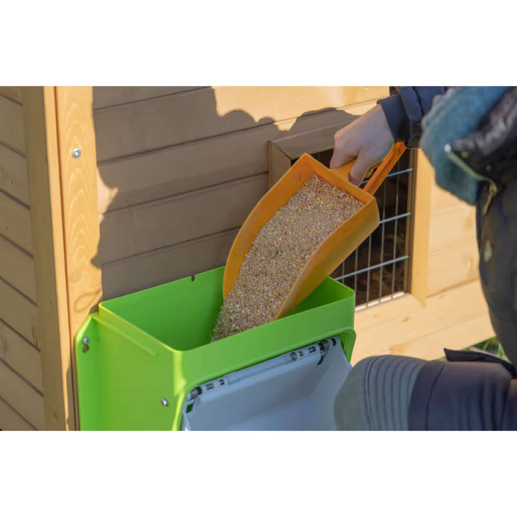 Kerbl Distributeur Automatique de Nourriture avec Clapet de Protection Vert