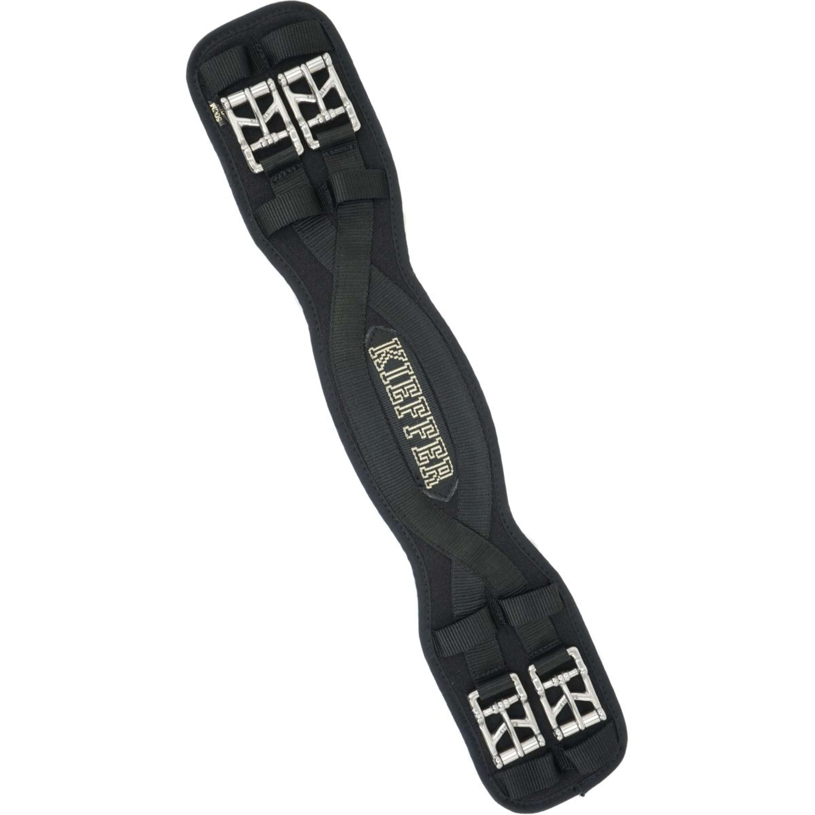 Kieffer Sangle de Dressage Air-Tex sans Élastique Noir