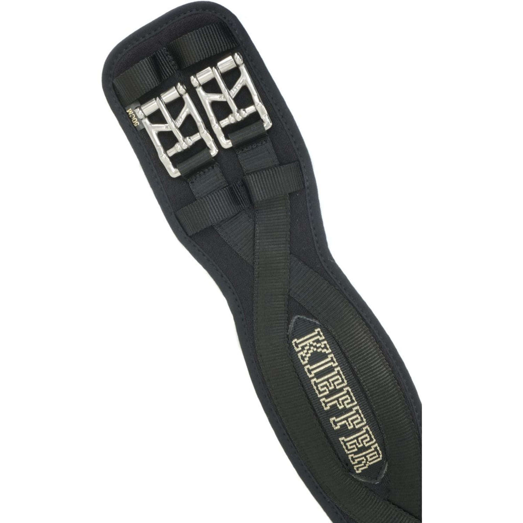 Kieffer Sangle de Dressage Air-Tex sans Élastique Noir