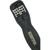 Kieffer Sangle de Dressage Air-Tex sans Élastique Noir