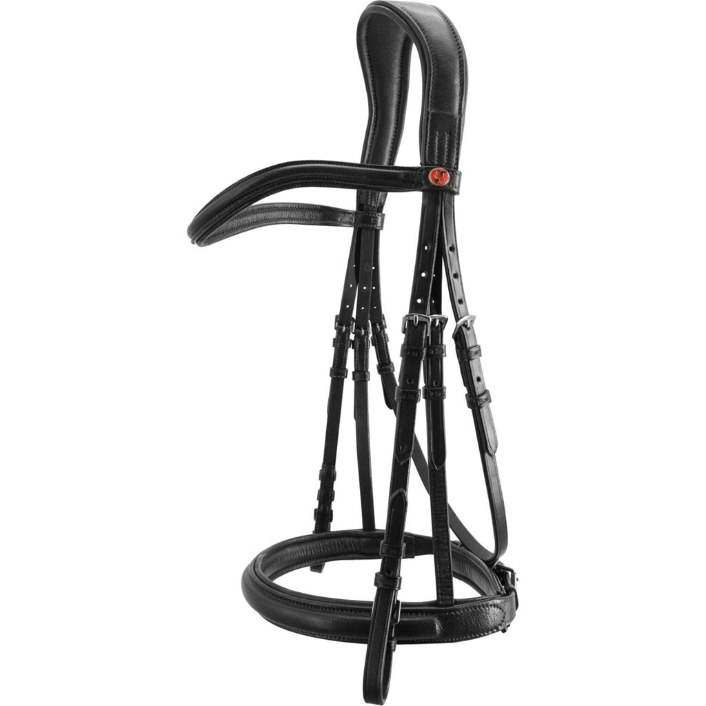 Kieffer Bridon Ultrasoft Sue Frontal en Cuir Noir