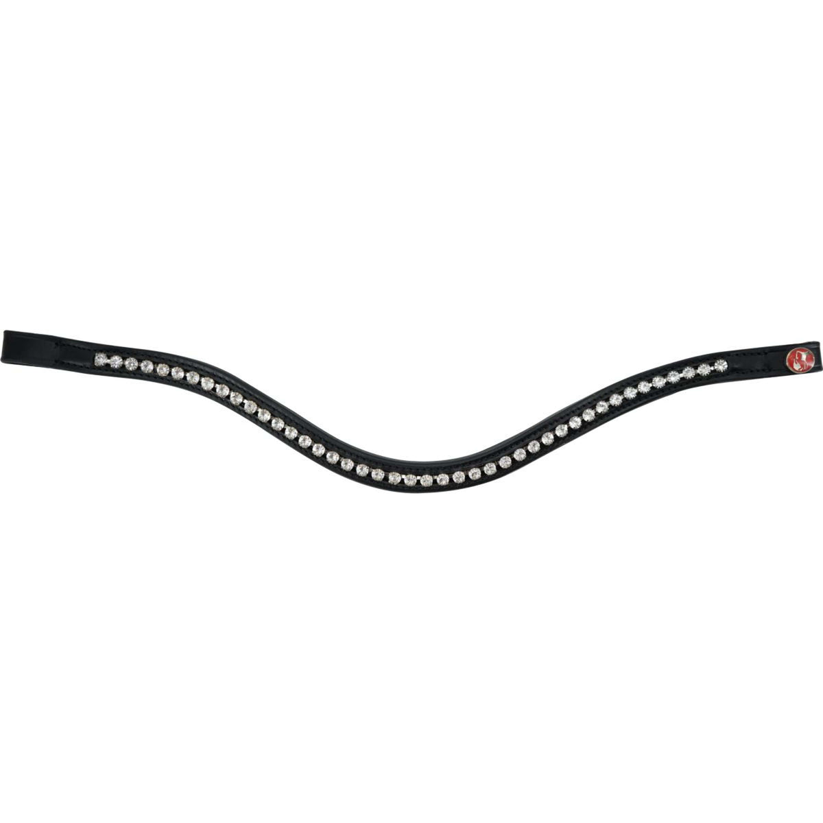 Kieffer Bridon Comfort Paris Anglais Muserolle avec Noseband, Noir Technique, Vernis, 35mm Noir/Blanc