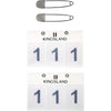 Kingsland Porte-numéro Classic 3 Chiffres Blanc