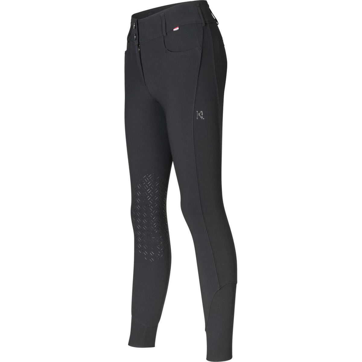 Kingsland Pantalon d'Équitation Kira Prise de Genou Noir
