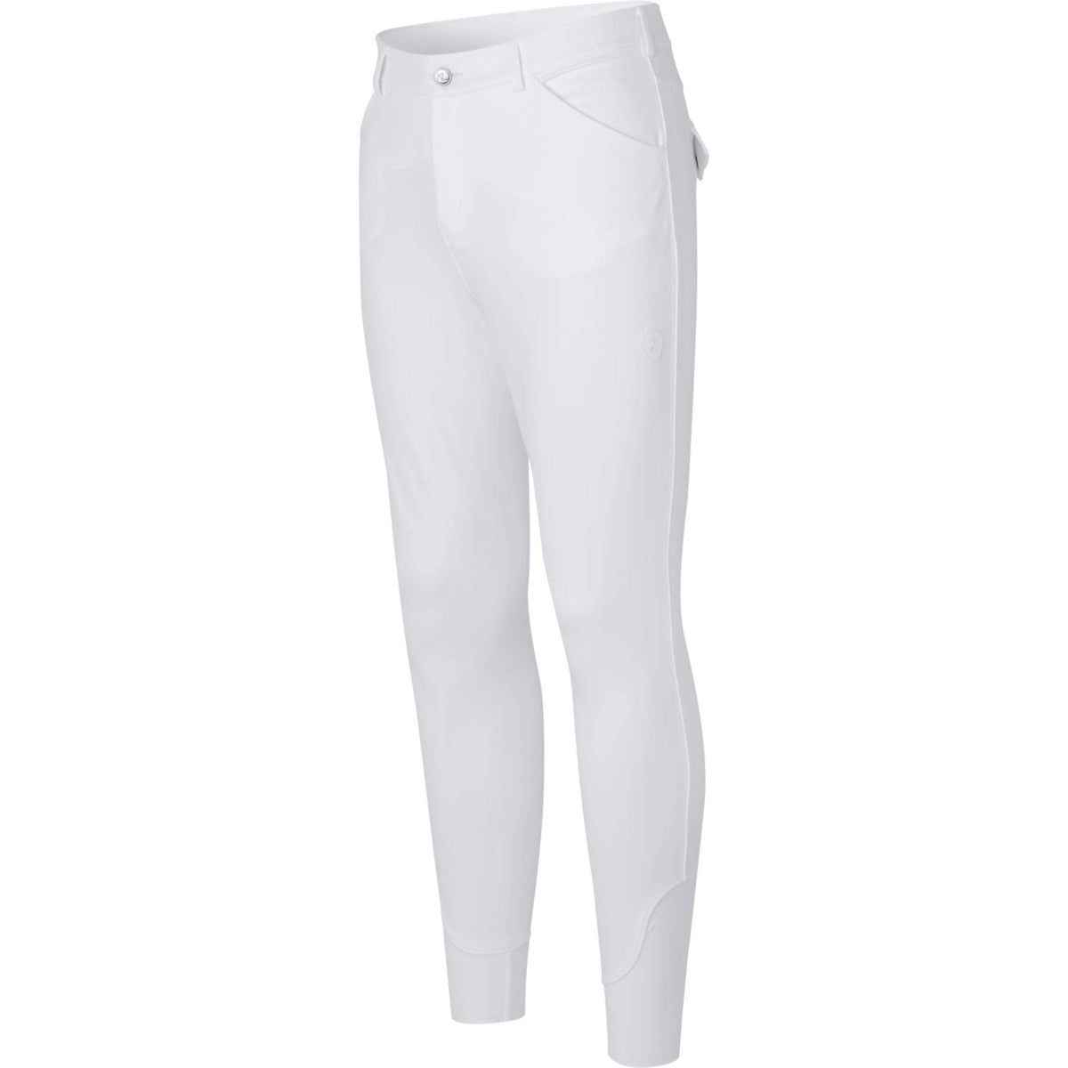 Kingsland Pantalon d'Équitation Kent Prise de Genou Blanc