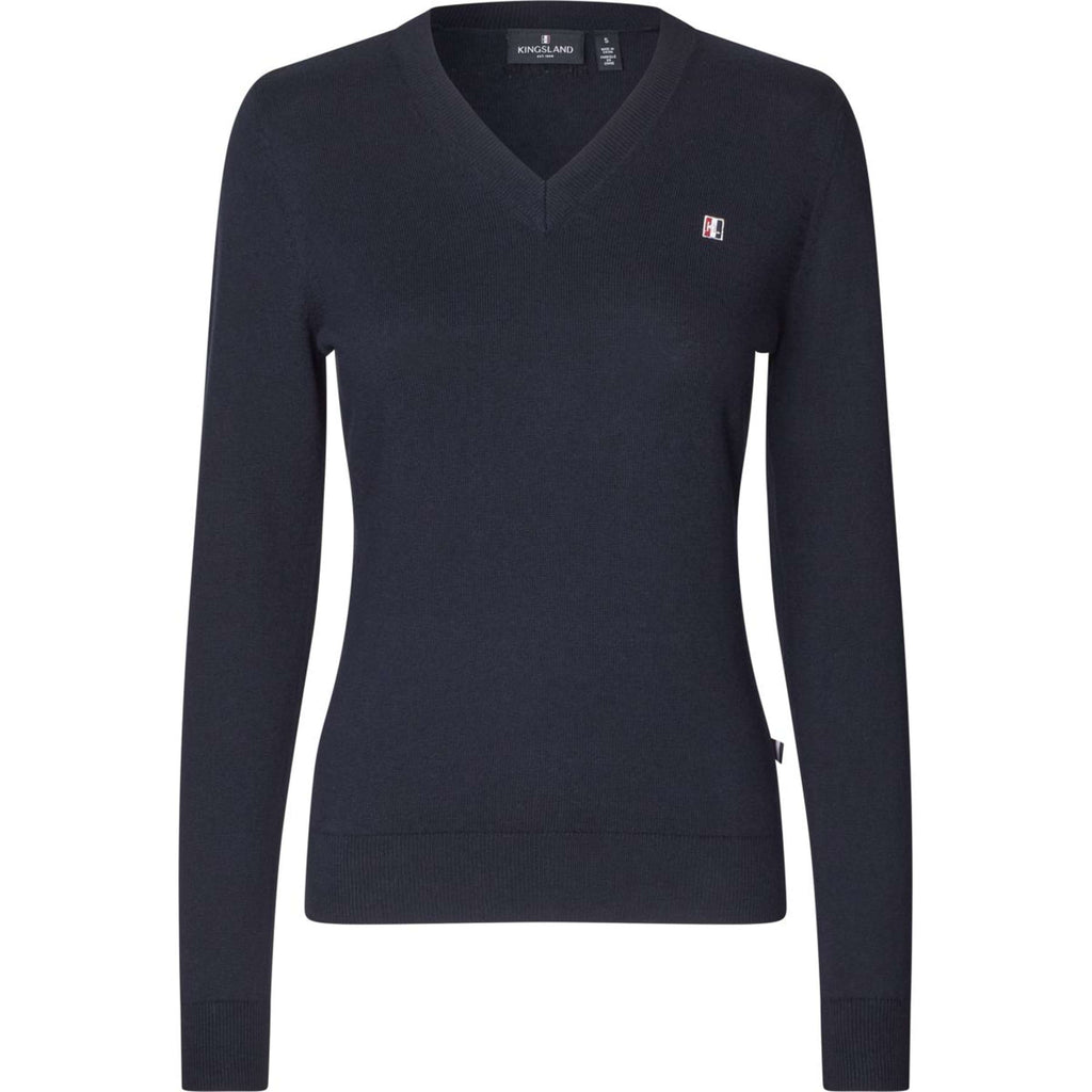 Kingsland Pullover Classic Col en V Marin