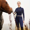Kingsland Pantalon d'Équitation KLKaya Full Grip Dames Bleu du Soir
