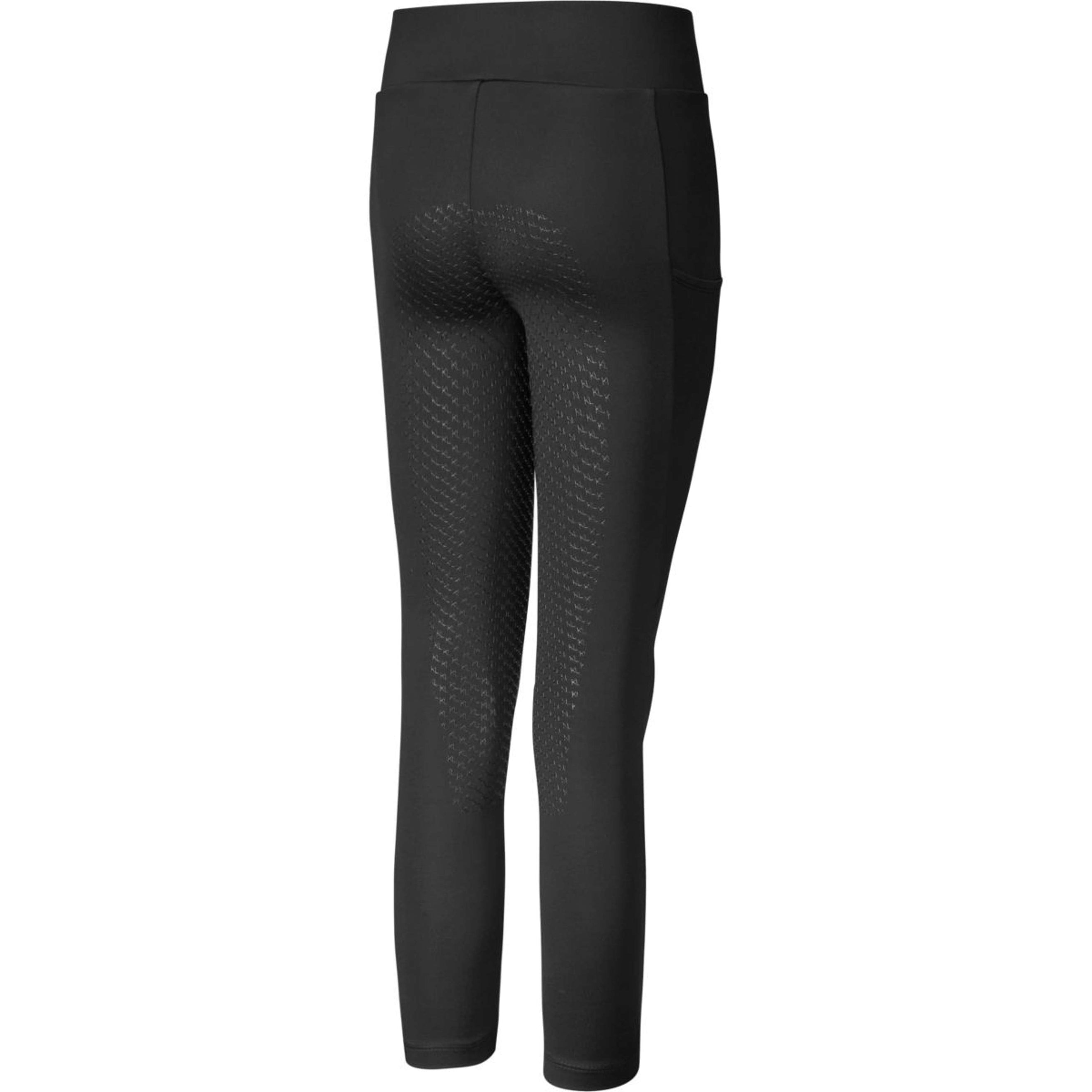 Kingsland Legging d'Équitation KLAlexis F-Tec4 Full Grip Enfants Noir