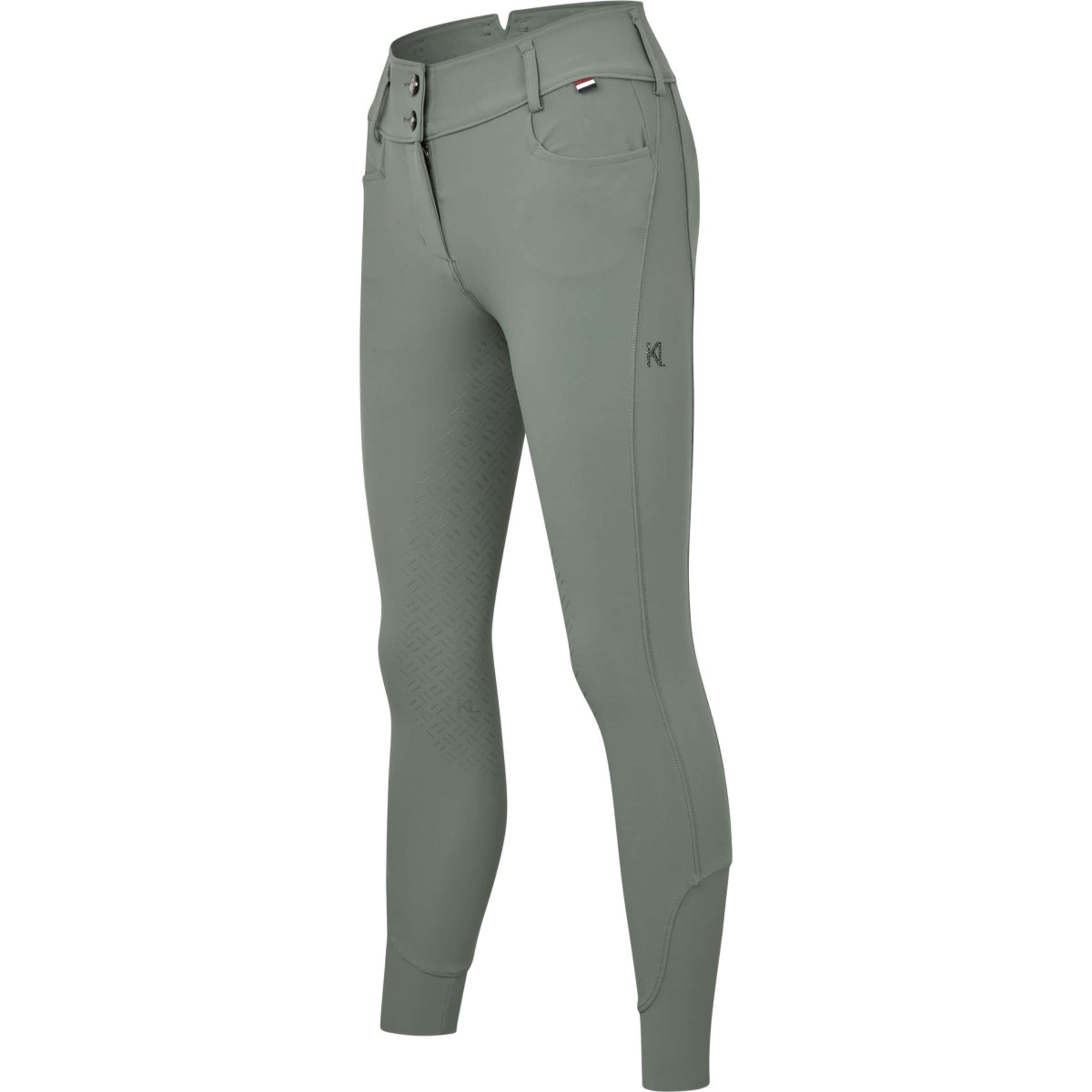 Kingsland Pantalon d'Équitation KLKira Full Grip Green Agave