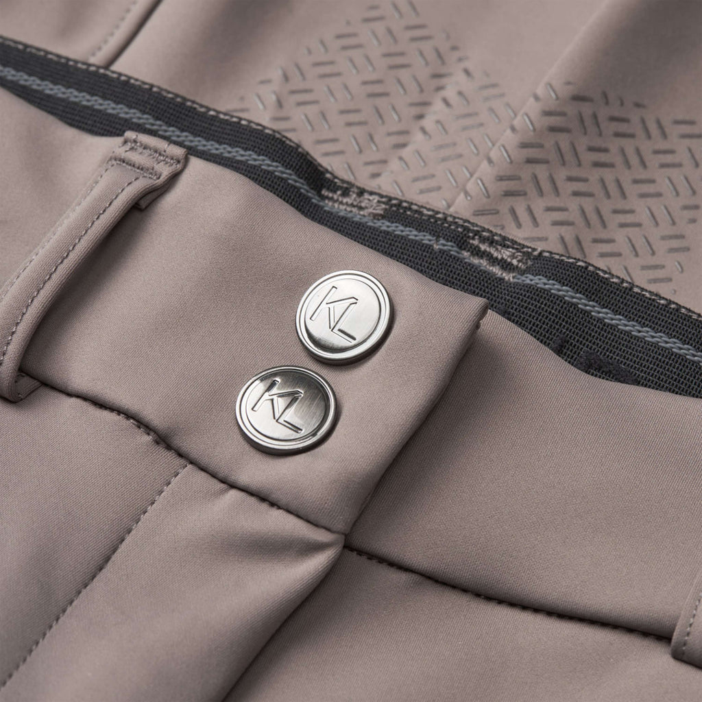 Kingsland Pantalon d'Équitation KLKaya Prise de Genou Brown Iron