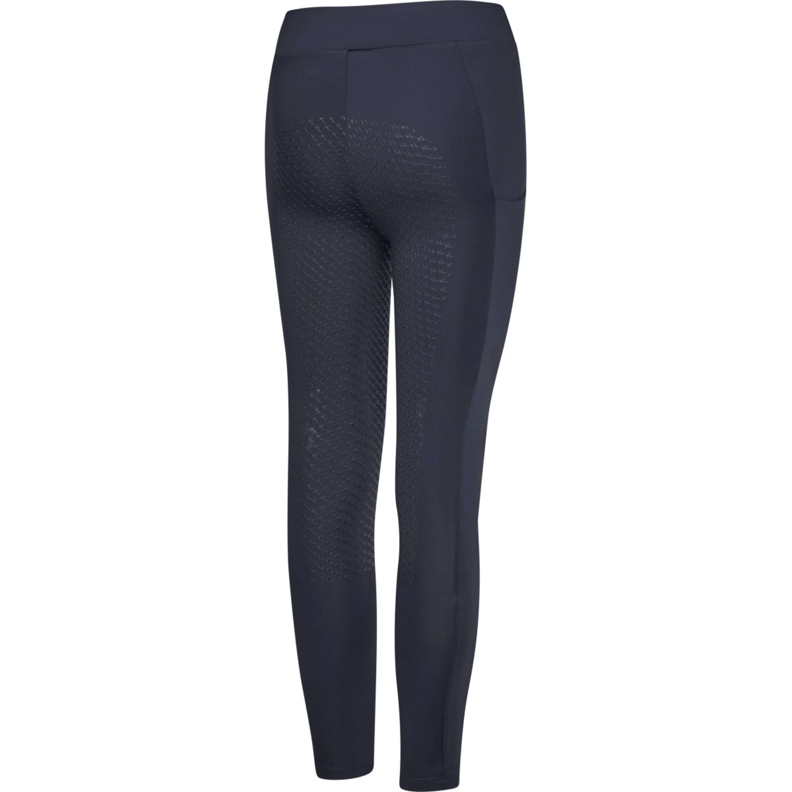 Kingsland Legging d'Équitation KLLilo Junior F-tec 5 Full Grip Marin