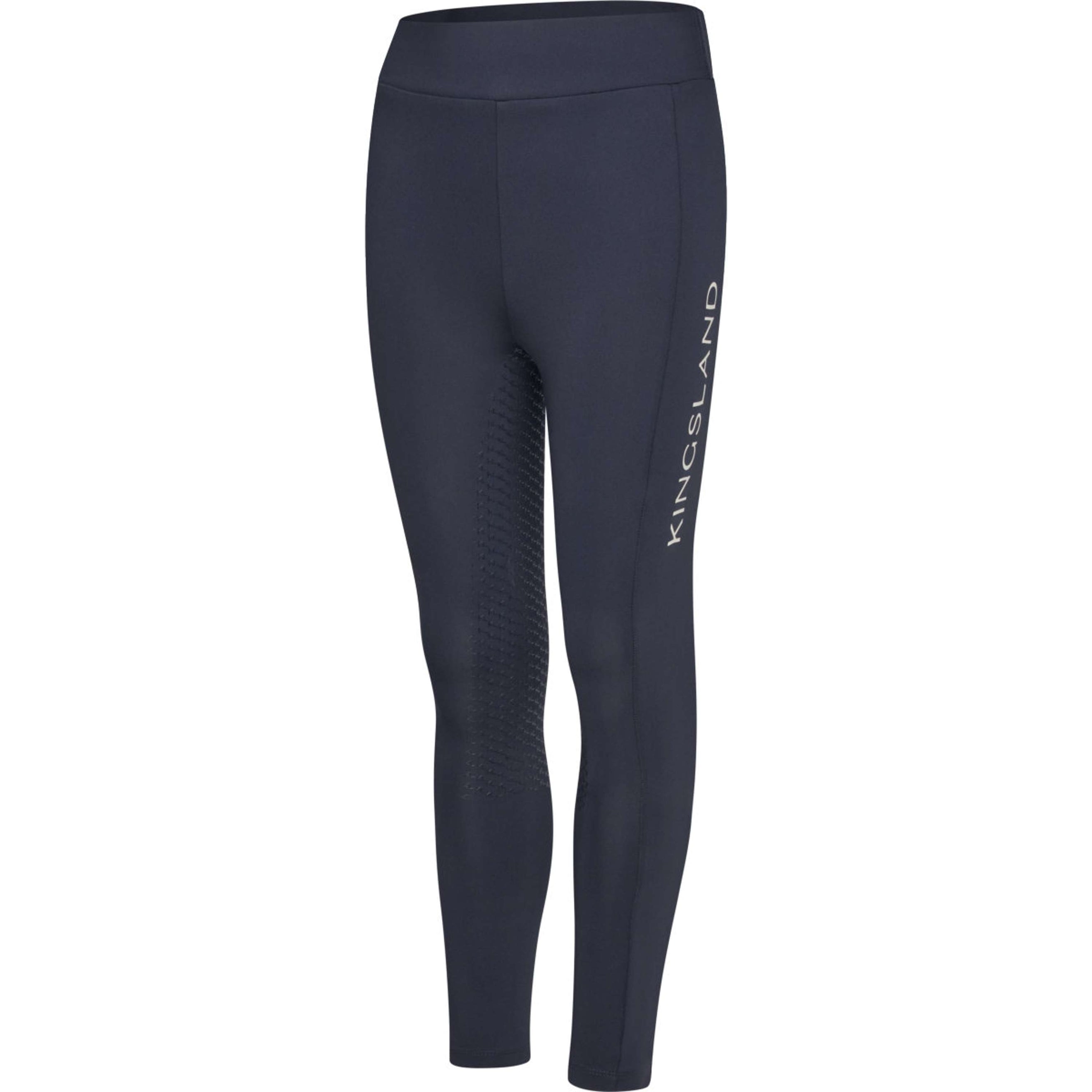 Kingsland Legging d'Équitation KLLilo Junior F-tec 5 Full Grip Marin