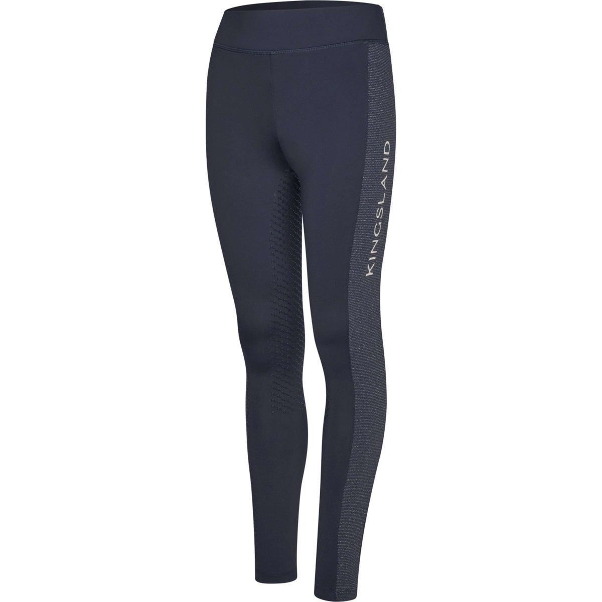 Kingsland Legging d'Équitation KLLinda Junior F-Tec 5 Full Grip Marin
