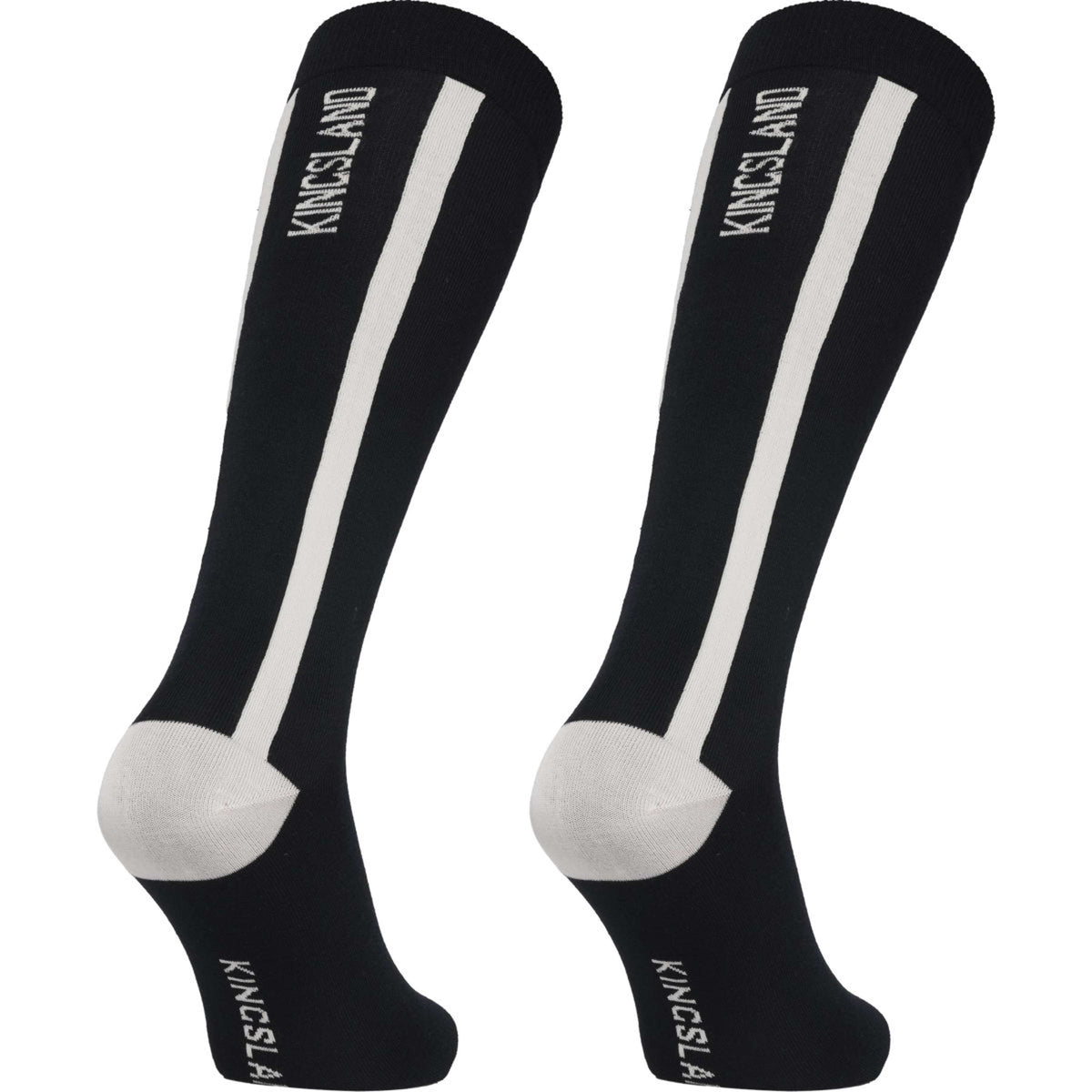 Kingsland Chaussettes d'Équitation KLLaura Coolmax 2-Pack Noir