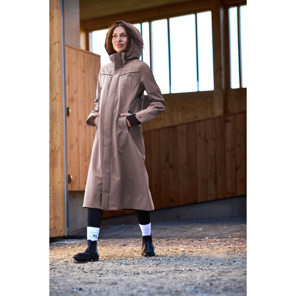 Kingsland Veste Longue KLLucia Étanche Brown Iron