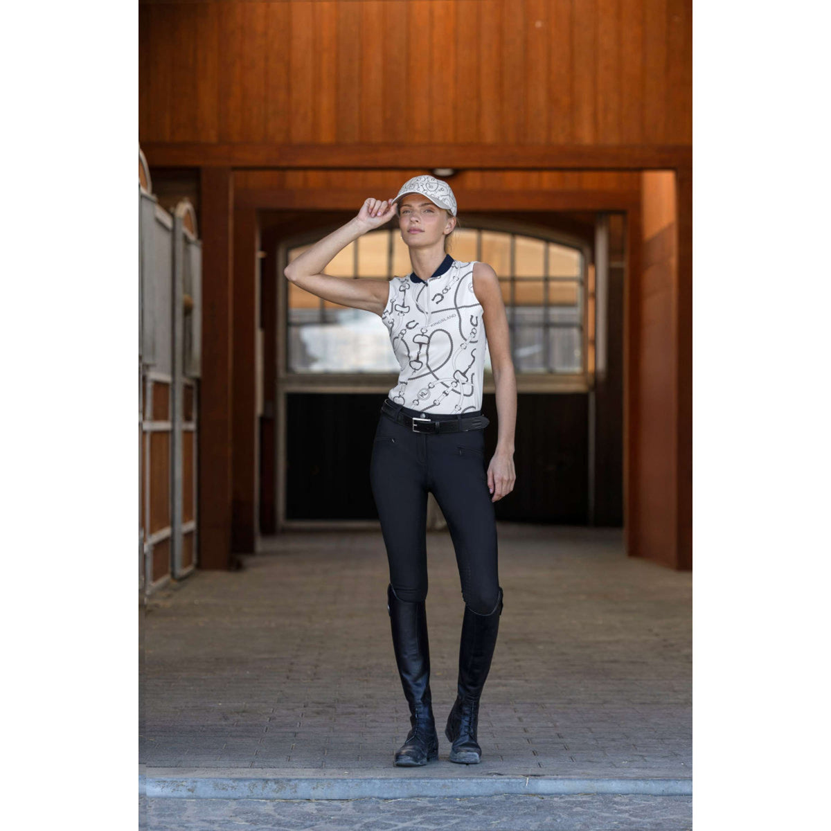 Kingsland Pantalon d'Équitation KLKerry Seamless Full Grip Noir